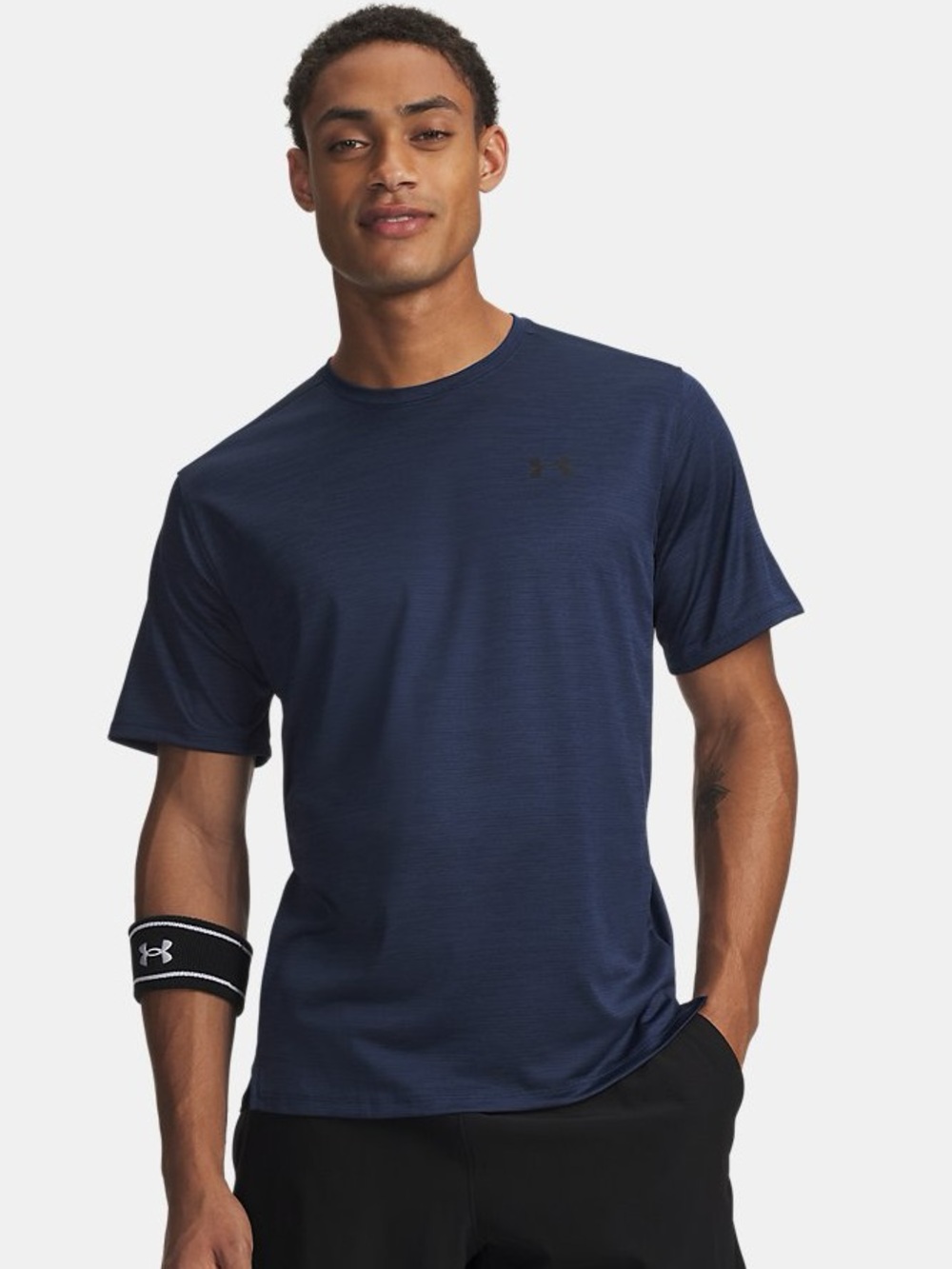NWT Under Armour Men's Tech Vent Loose Short Sleeve T Shirt Navy Small Active